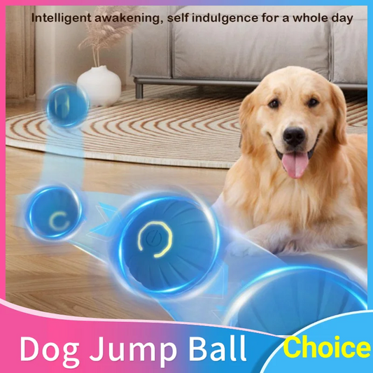 Automatic Moving Dog Toy Ball Smart Jumping Rotating Interactive Dog Chew Toy Ball for Puppy Ball Toys USB Charging